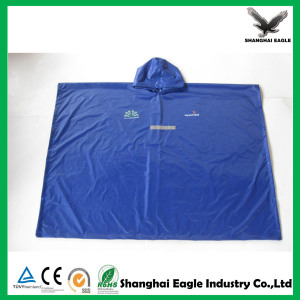 Promotional Adult Recycle PVC Polyester Poncho for Advertising