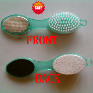 Plastic Transparent 4ways Pedicure Emery Foot File China Manufacture (JMHF-128)